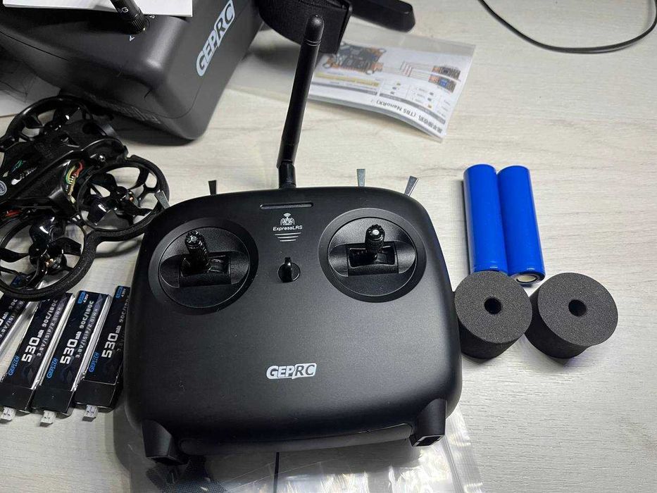 Комплект навчальний FPV дрон GEPRC TinyGO FPV Whoop +батарейки в пульт