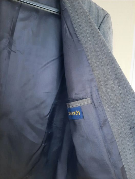 3-częściowy garnitur męski w prążki Dagstój