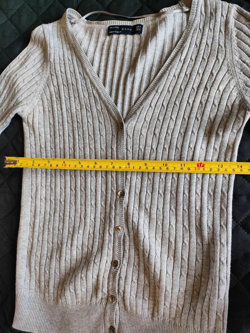 Rozpinany sweter Zara S