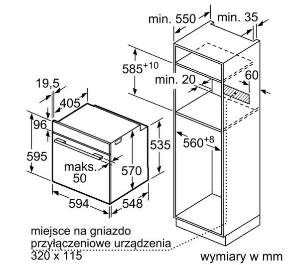 Piekarnik elektryczny Bosch Serie 4 HBA534BW0 - termoobieg