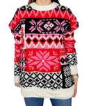 Sweter wzorzysty świąteczny XL 42