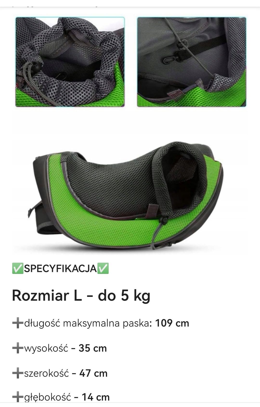 Nosidło Plecak Torba na ramię do noszenia psa