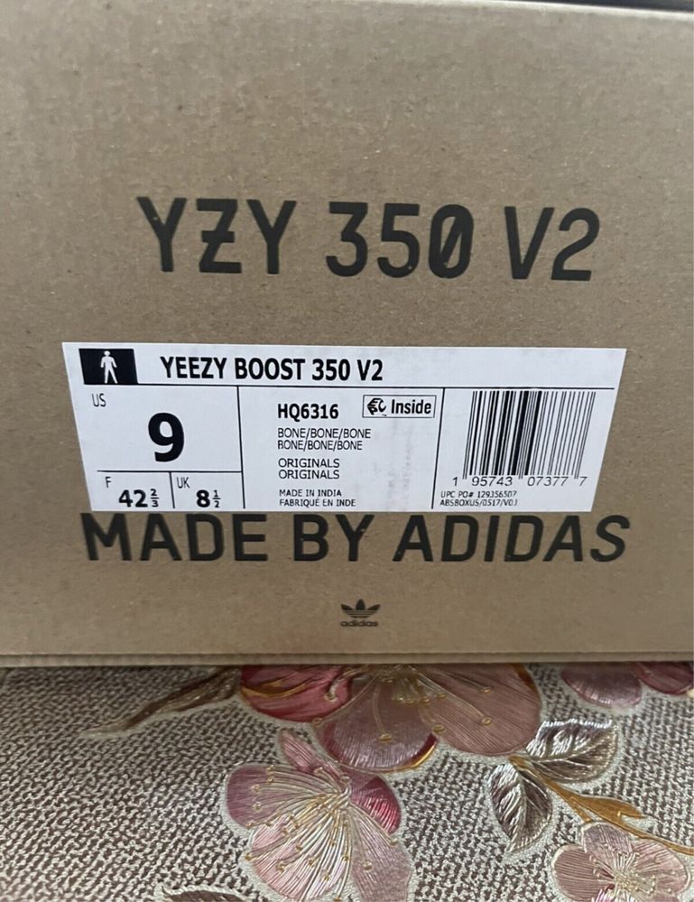 Оригинальные Adidas Yeezy Boost 350 v2 Bone ORIGINAL 100%