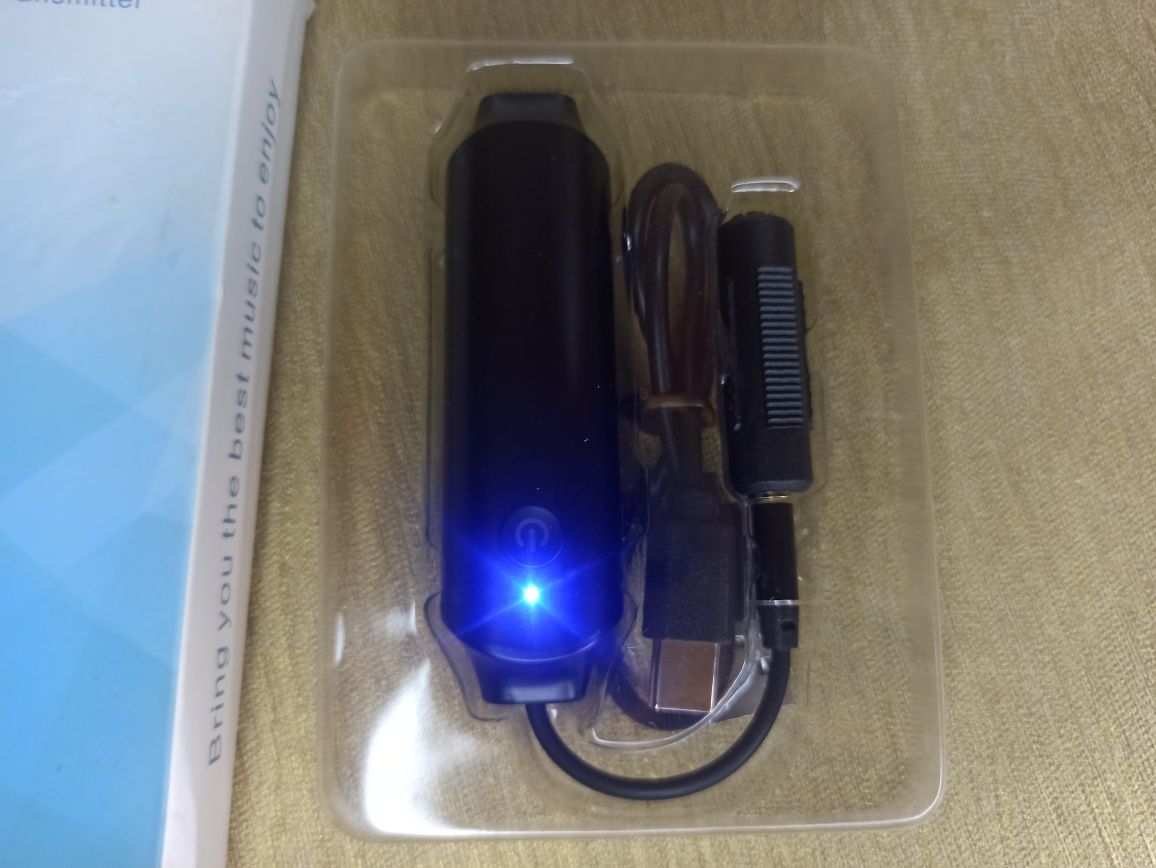 Аудіо адаптер Bluetooth 5.0 з акумулятором U&P B12S Black