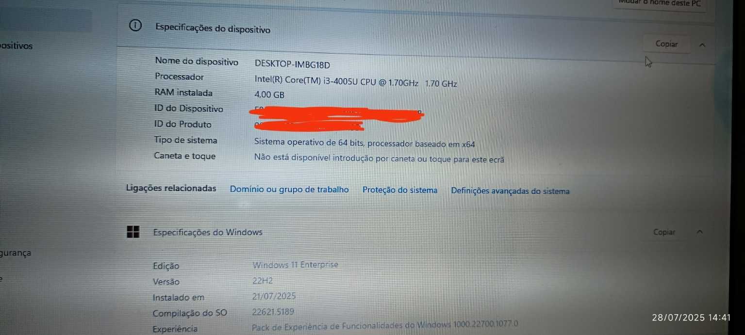 PC portátil ASUS A540L, com disco SSD