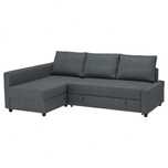 Sofá-cama de canto com arrumação, modelo IKEA FRIHETEN