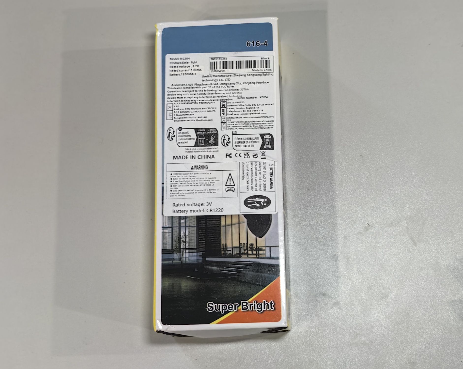 Lampy solarne  616-1 z czujnikiem ruchu i zmierzchu nowe 5 sztuk DPD