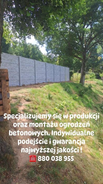 Betonowe ogrodzenia