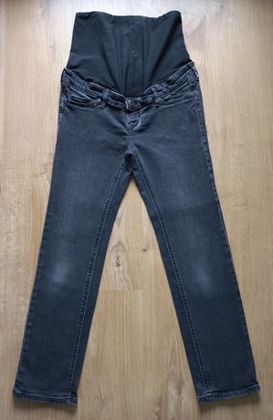Spodnie ciążowe jeansy jeansowe H&M 36 S Mama slim ankle 165 68A
