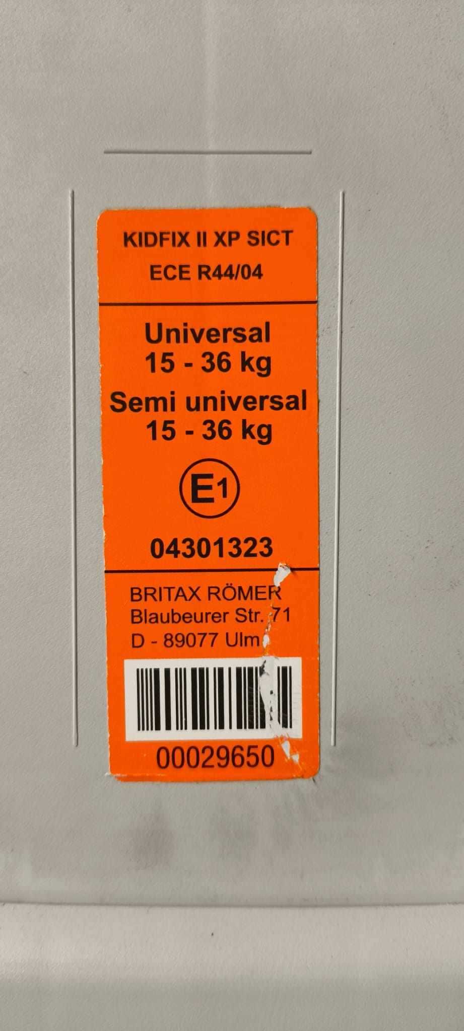 Fotelik samochodowy Romer Kidfix 15-36 kg