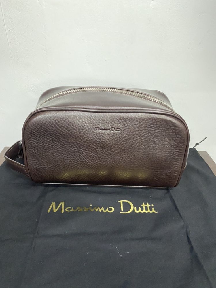 Продам новую кожаную барсетку massimo dutti