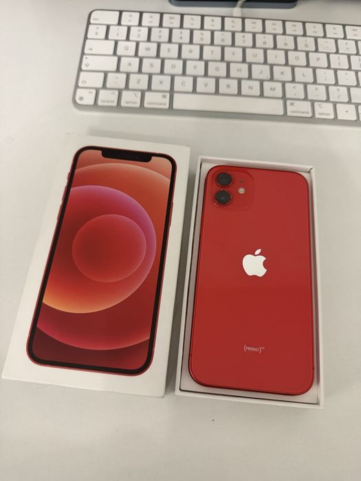 iPhone 12 64gb Red Idealny Bateria 100%