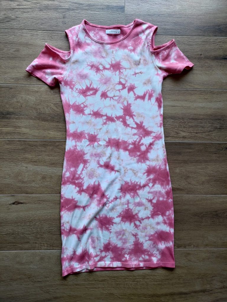 Sukienka tie dye różowa