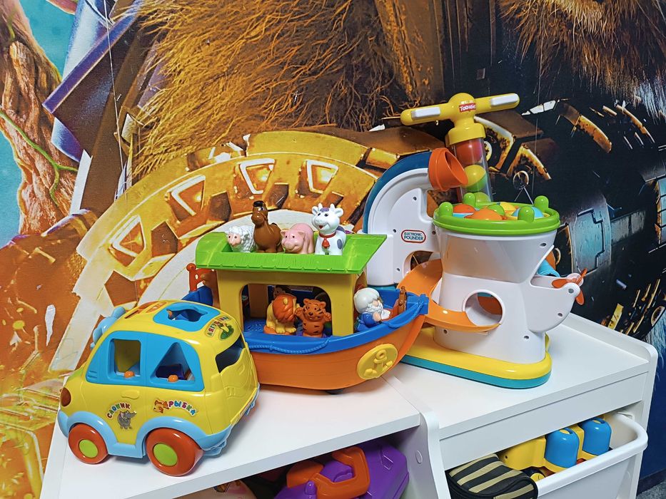 Розвиваючі іграшки набір або окремо. Ковчег, стукітка, шарики