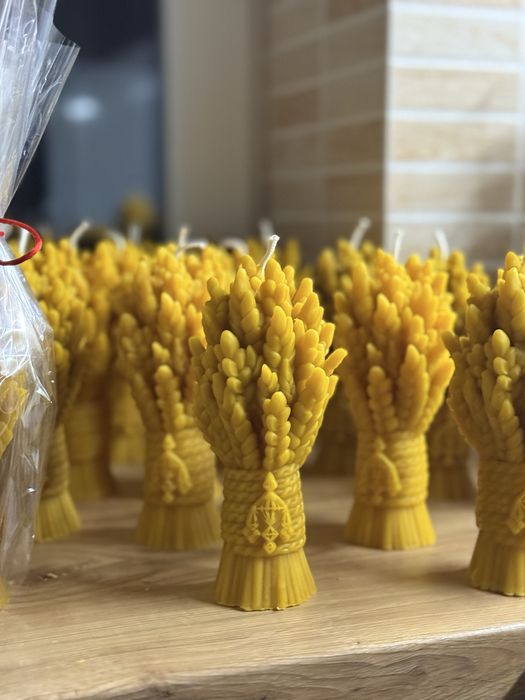 Свічка Дідух з бджолиного воску