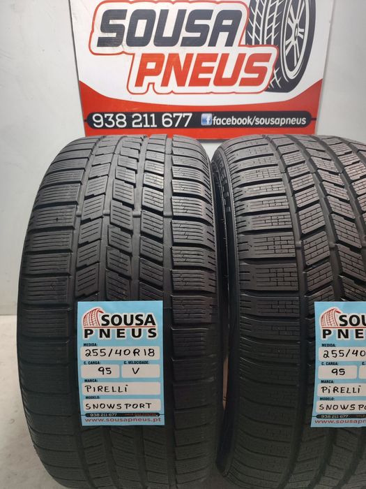 2 pneus semi novos Pirelli 255/40R18 Oferta dos Portes