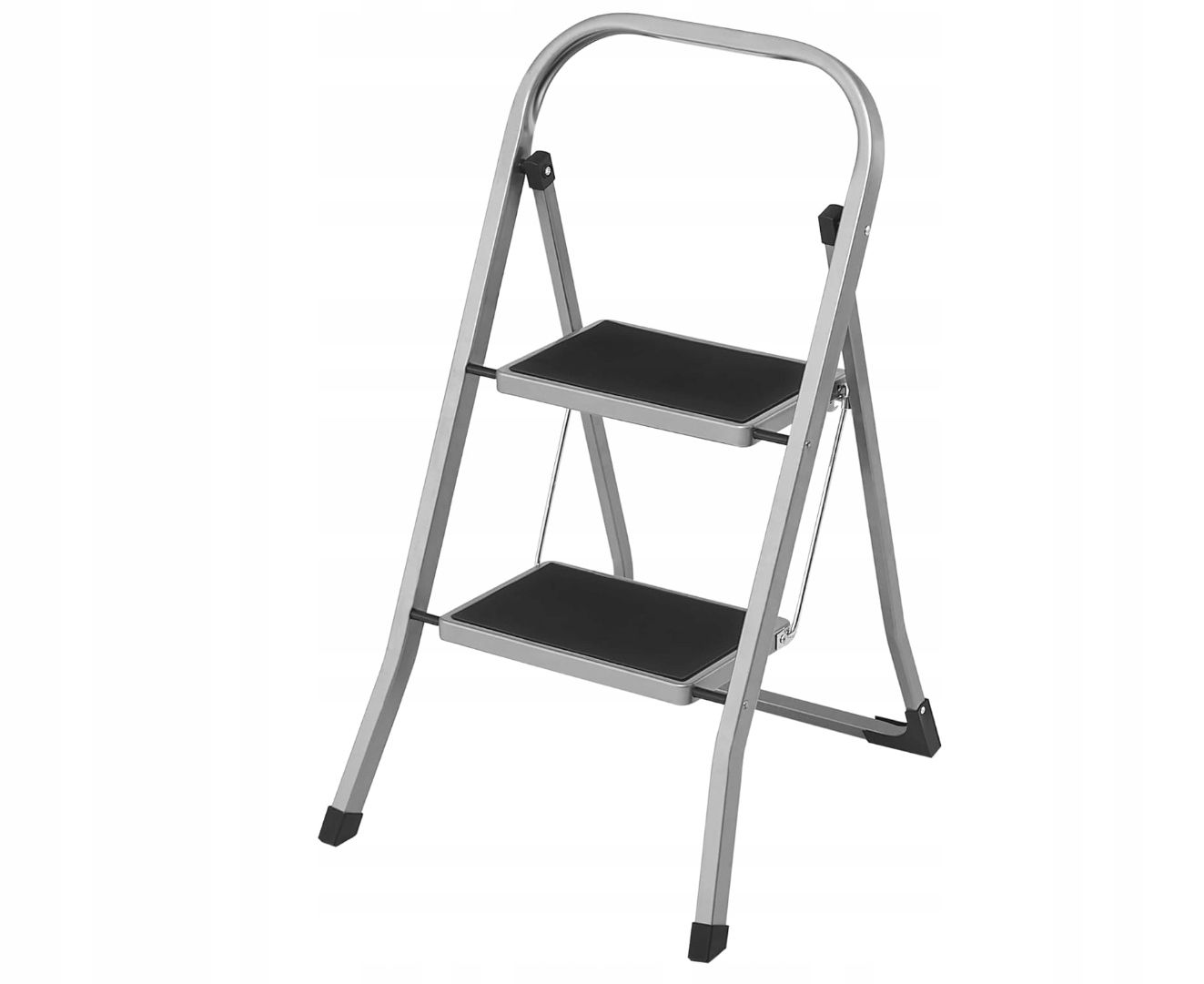 SONGMICS Drabina schodkowa, drabina z 2 stopniami do 150 kg GSL012G01