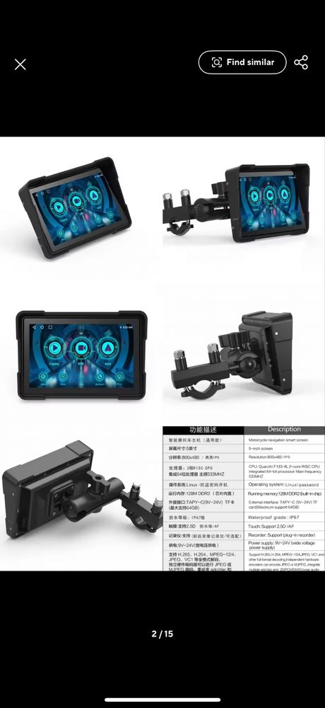 Sistema inteligente automotivo carplay para motos