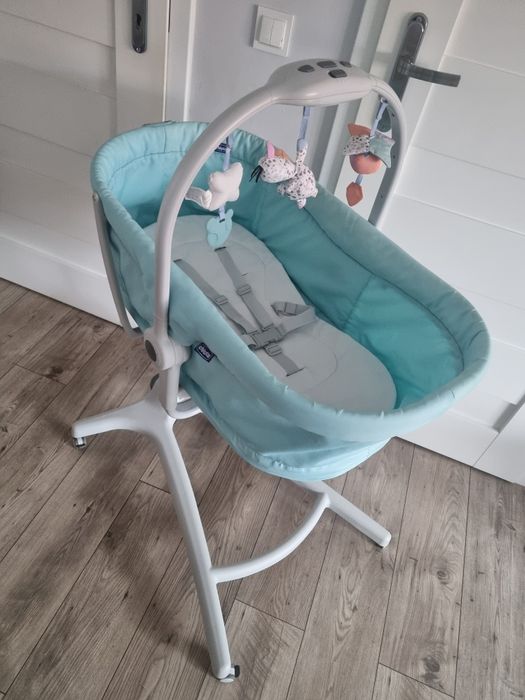 Chicco, Baby Hug 4in1, kołyska, leżaczek, krzesełko, Aquarelle