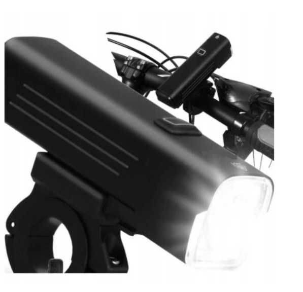 Lampka ROWEROWA przód LED 1000lm latarka 4800mAh + tył 1000lm