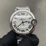 Zegarek damski Cartier Ballon Blue Srebrny/Stal Ø33 mm