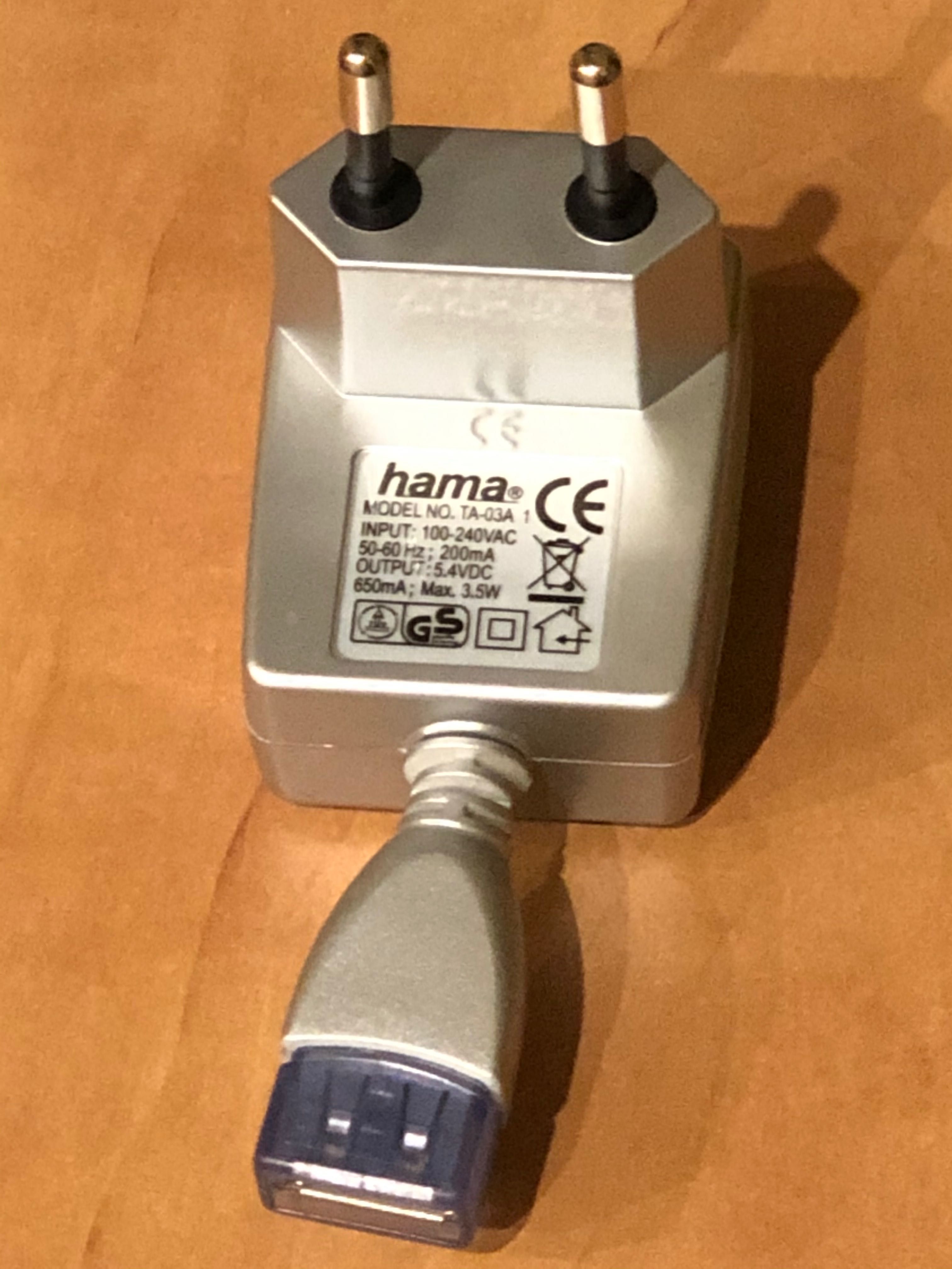 Ładowarka Hama z wejściem USB