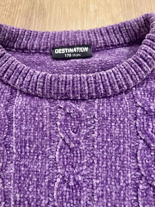 Sweter fioletowy dziewczęcy 170 Destination