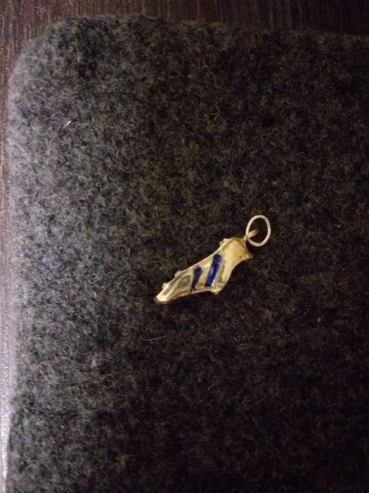 NOVO,Pendente chuteira em prata 2cm,veja zonas,envio por ctt