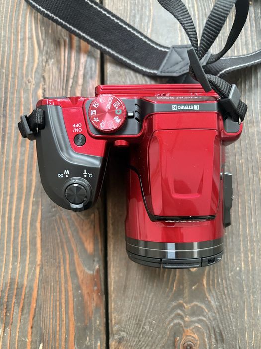 Nikon Coolpix B500 – Czerwony + Nowa torba na aparat