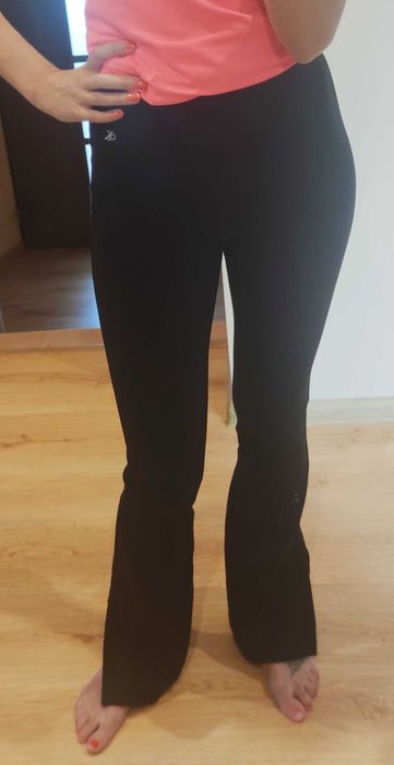 Spodnie legginsy poszerzana nogawka Calvin Klein XS