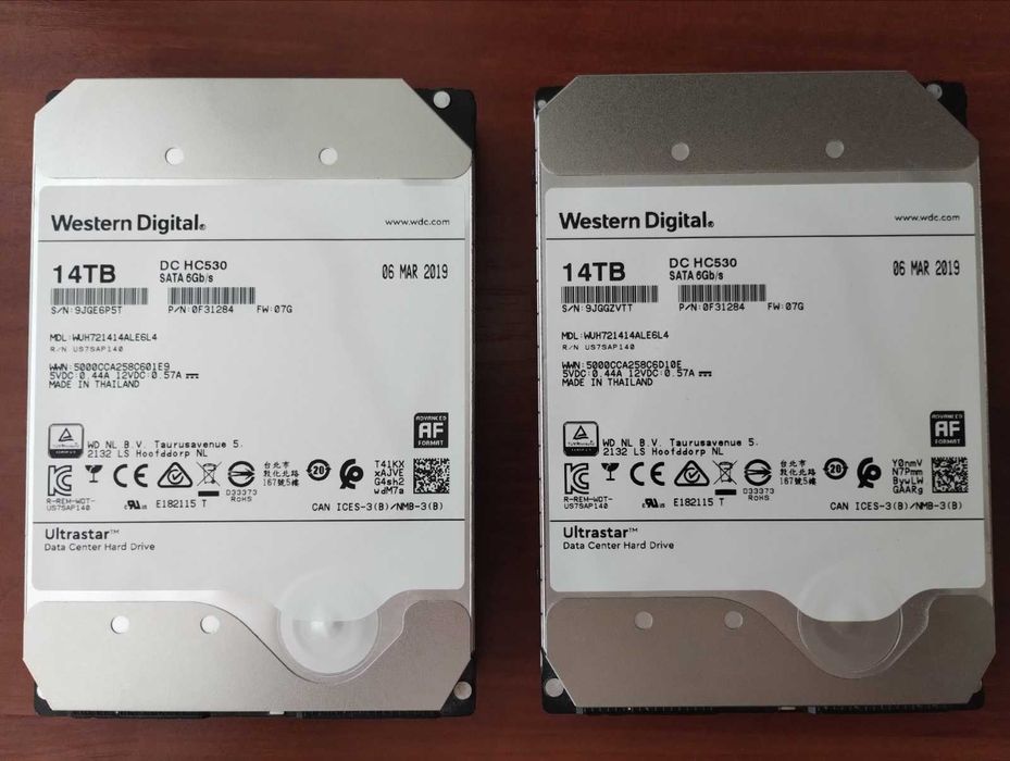 Жорсткий диск WD Ultrastar - Hitachi 14 - 18 Тб HC530 - HC550 Sata3