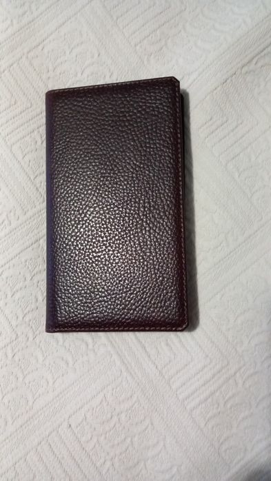Візитниця для сбору візиток, кожана.Темно коричневого кольору.