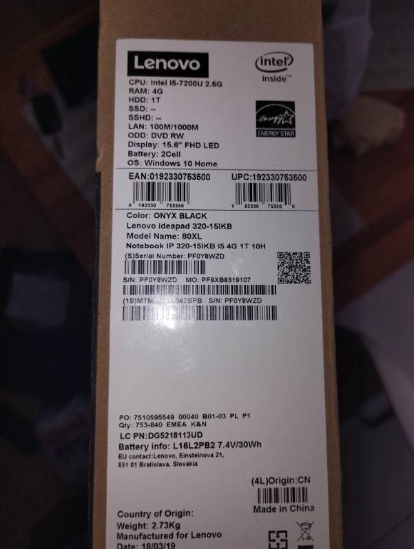 Lenovo Ideapad  320-15ikbn tanio bardzo dobry stan