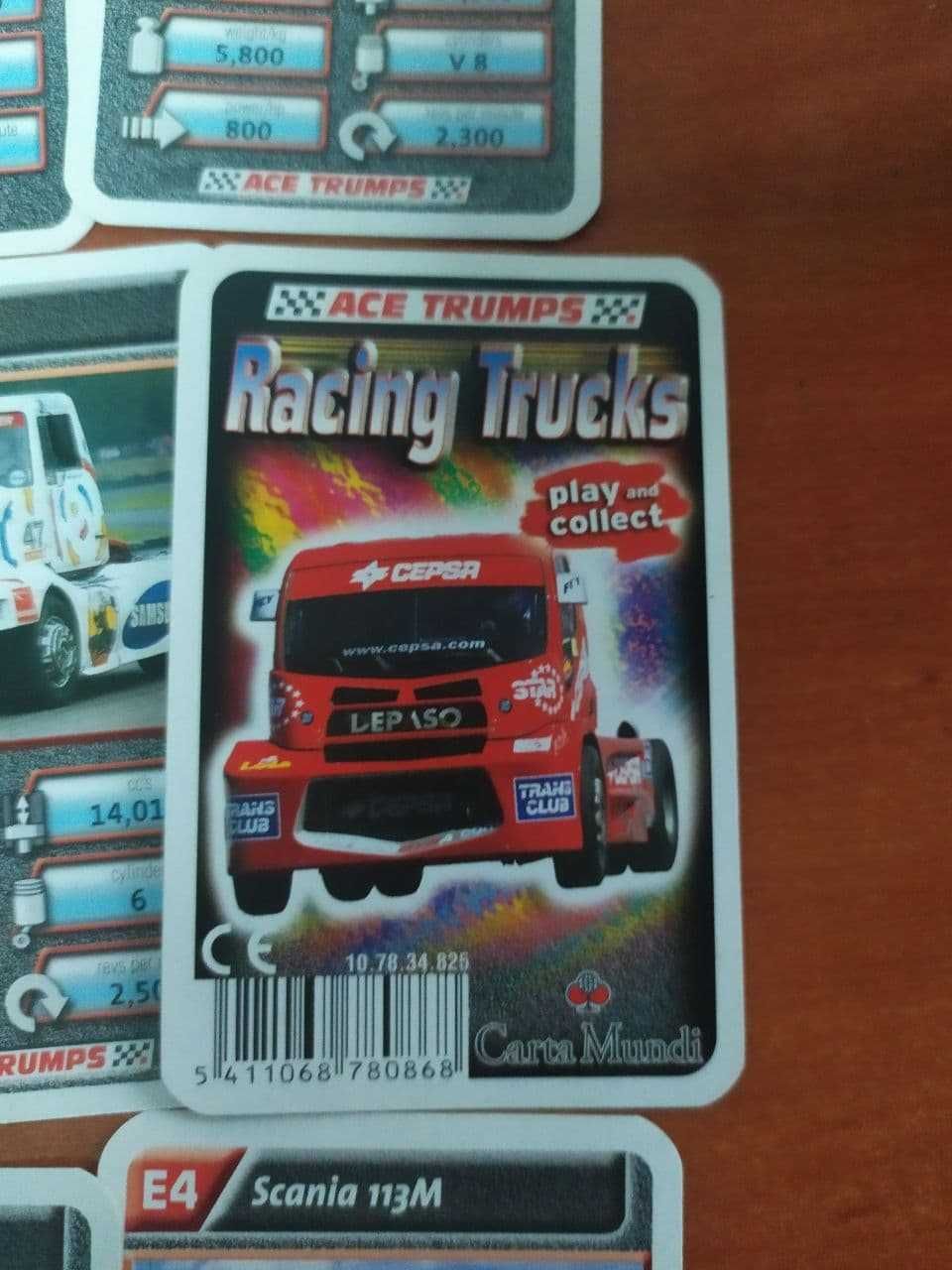 карточки ACE TRUMP  Racing Trucks