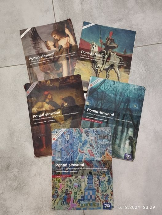 Podręczniki "Ponad słowami" klasa 1,2 i 3