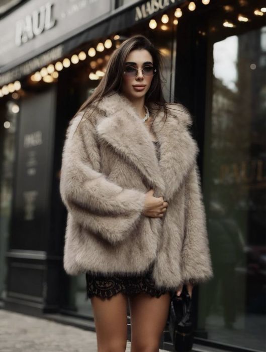 Шуба з еко хутра