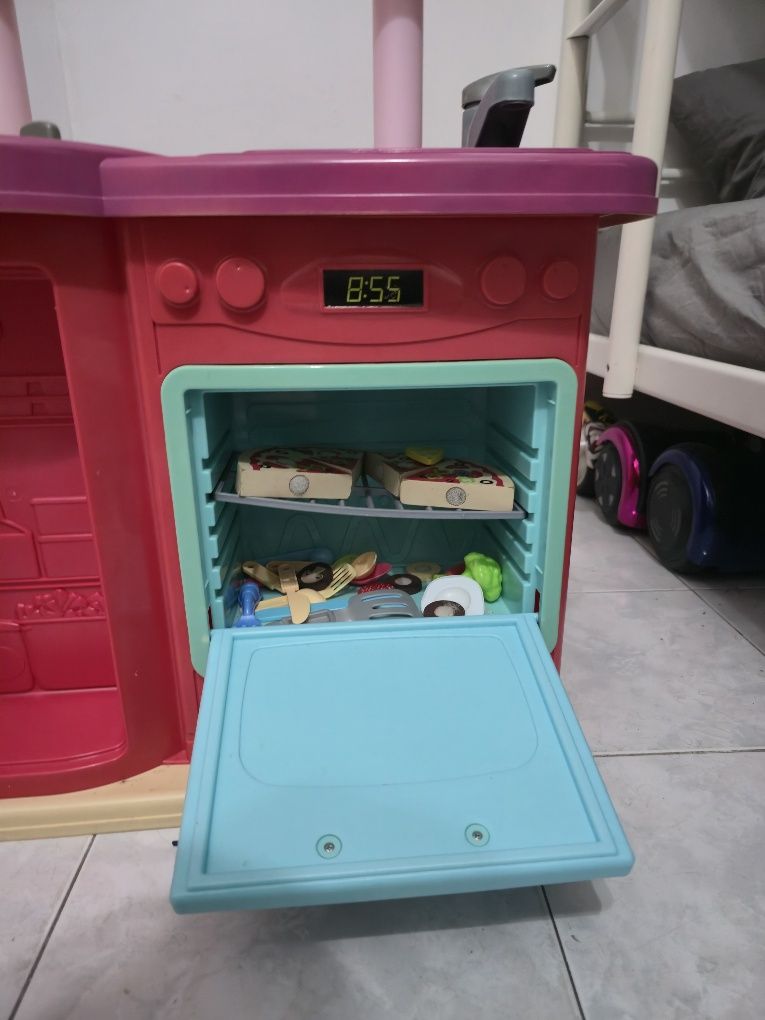 Cozinha de brinquedo com acessórios
