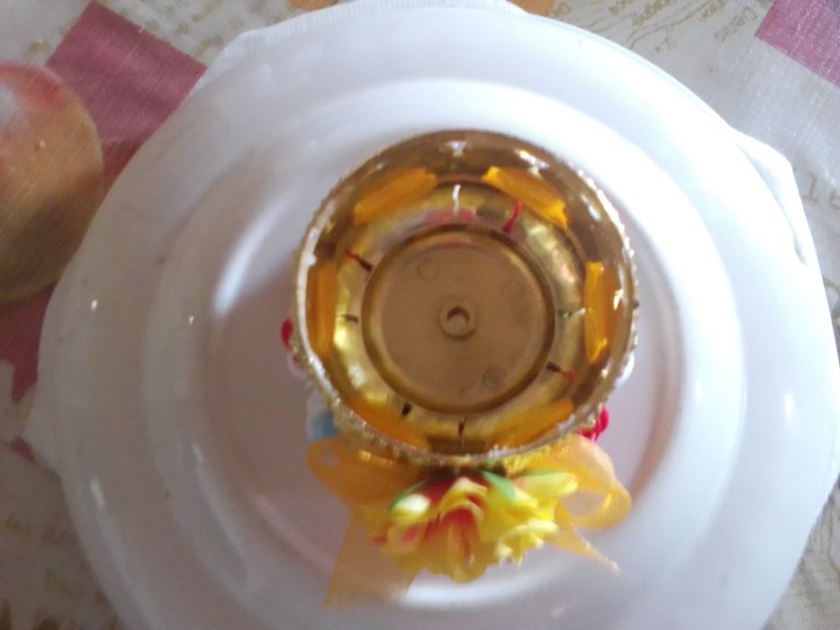 Taça decorada para casa