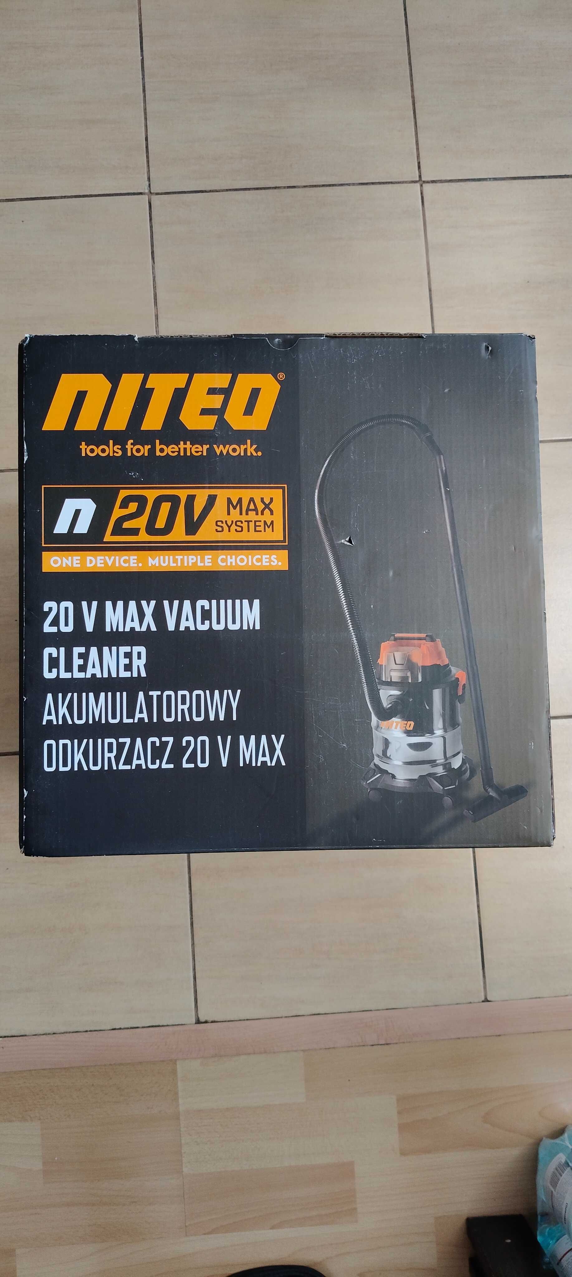akumulatorowy odkurzacz niteo 20V sucho-mokro