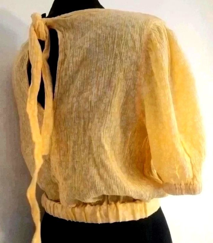 OKAZJA H&M crop top kobieca bluzka bluzeczka bluzka lato l 40 36 s 38