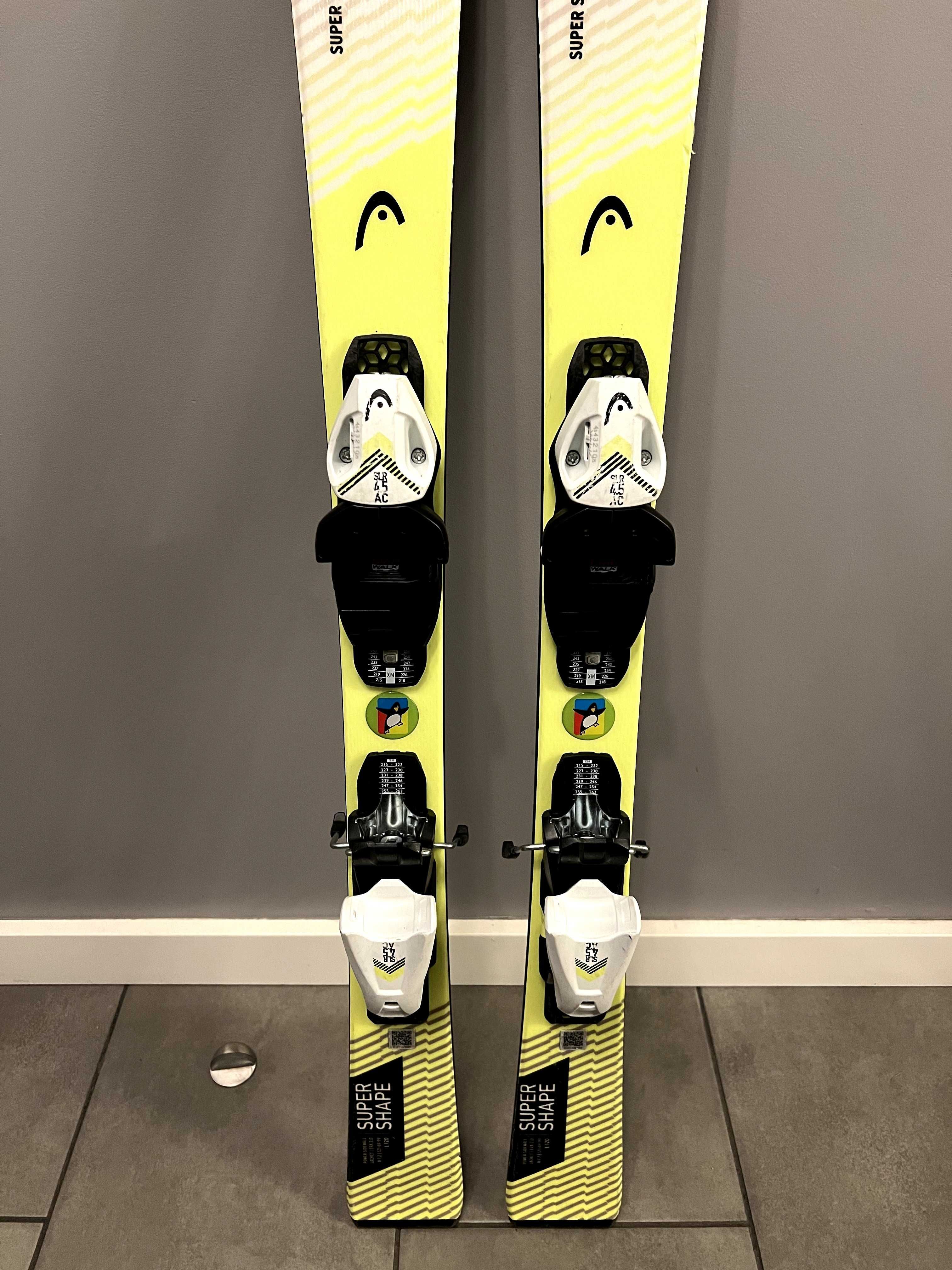 Narty dziecięce Head Supershape SLR Pro JR 2021/22 + SLR4.5 GW, 120cm