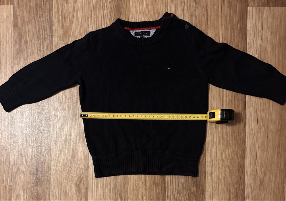 Sweter dla chłopca 2 latka 94 granatowy TOMMY HILFINGER