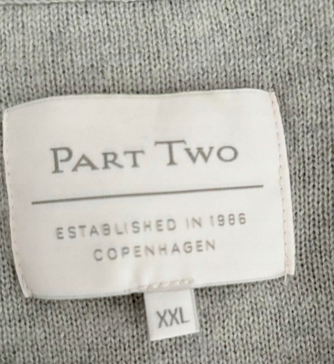 Part Two sweter oversize damski XXL 100%wełna 
100%wełna