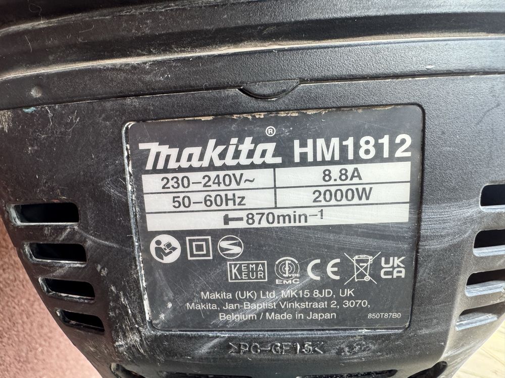 Młot dłutujący Makita HM1812 rok produkcji 2021r. Lombard Łódź.