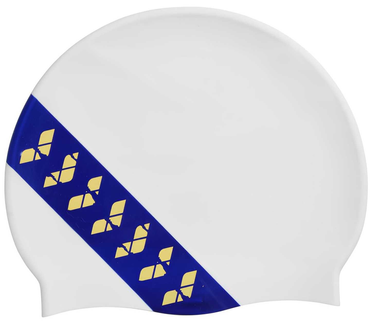CS46 Czepek Pływacki Silikonowy Na Basen ARENA ICONS TEAM STRIPE