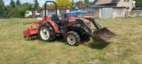 Traktorek ogrodniczy Mitsubishi 4x4 tur rewers glebogryzarka kubota