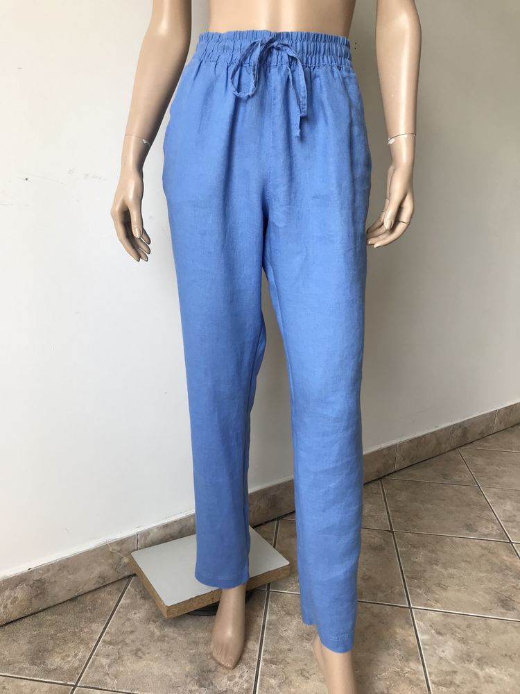 H&M Premium spodnie damskie S 100% len