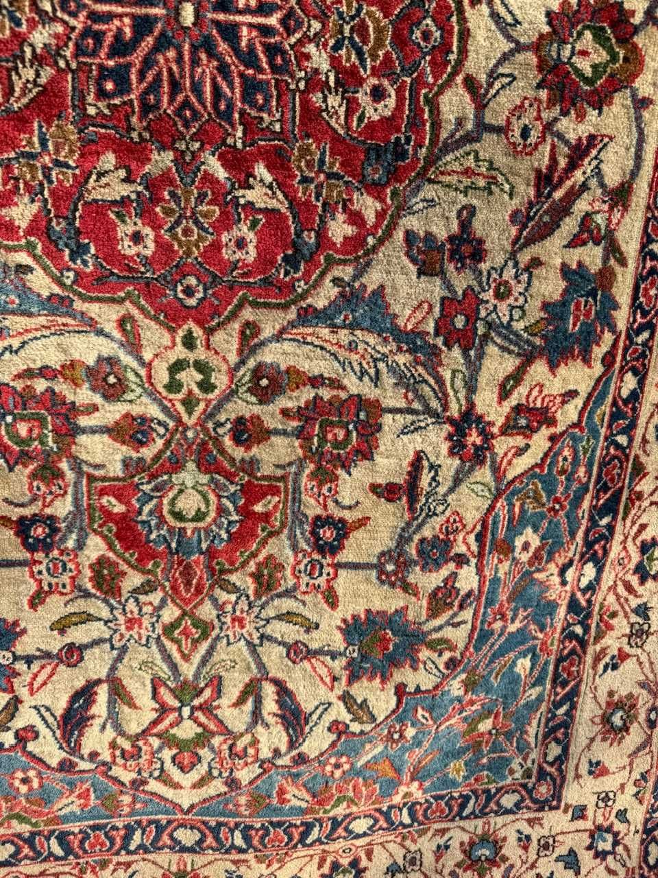 Dywan vintage wełniany r.tkany perski Ispahan 162x110 galeria 6 tyś