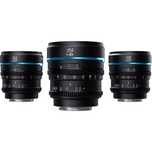 Sirui Cine Lens Nightwalker S35 Kit 24/35/55mm T1.2 E-Mount Black