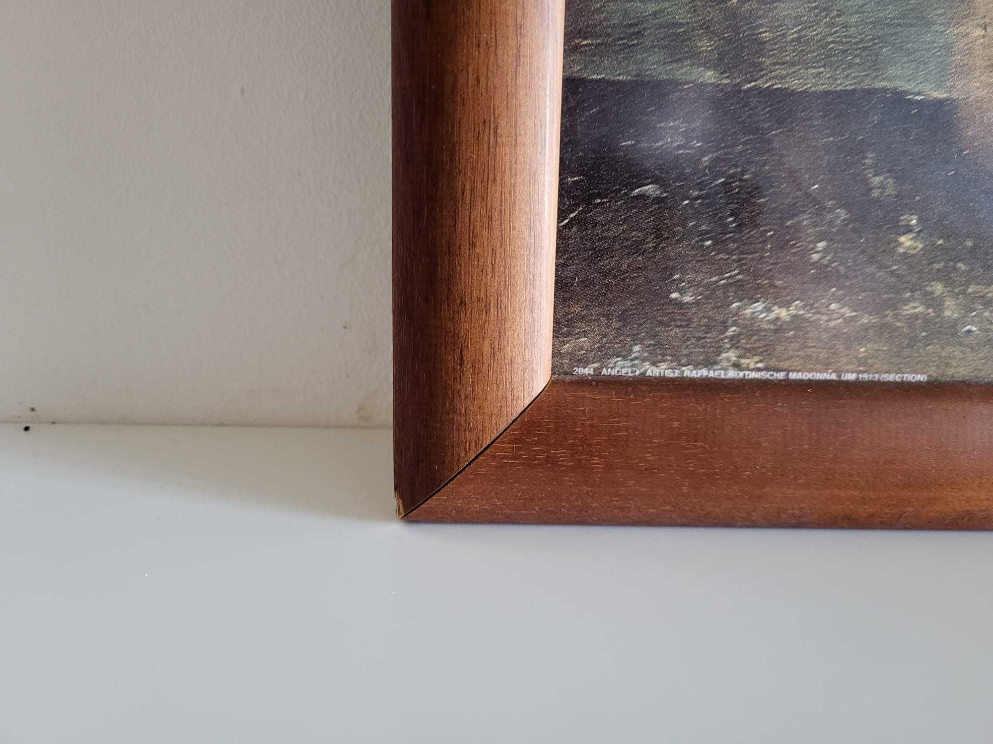 Moldura em Madeira com vidro anti - reflexo